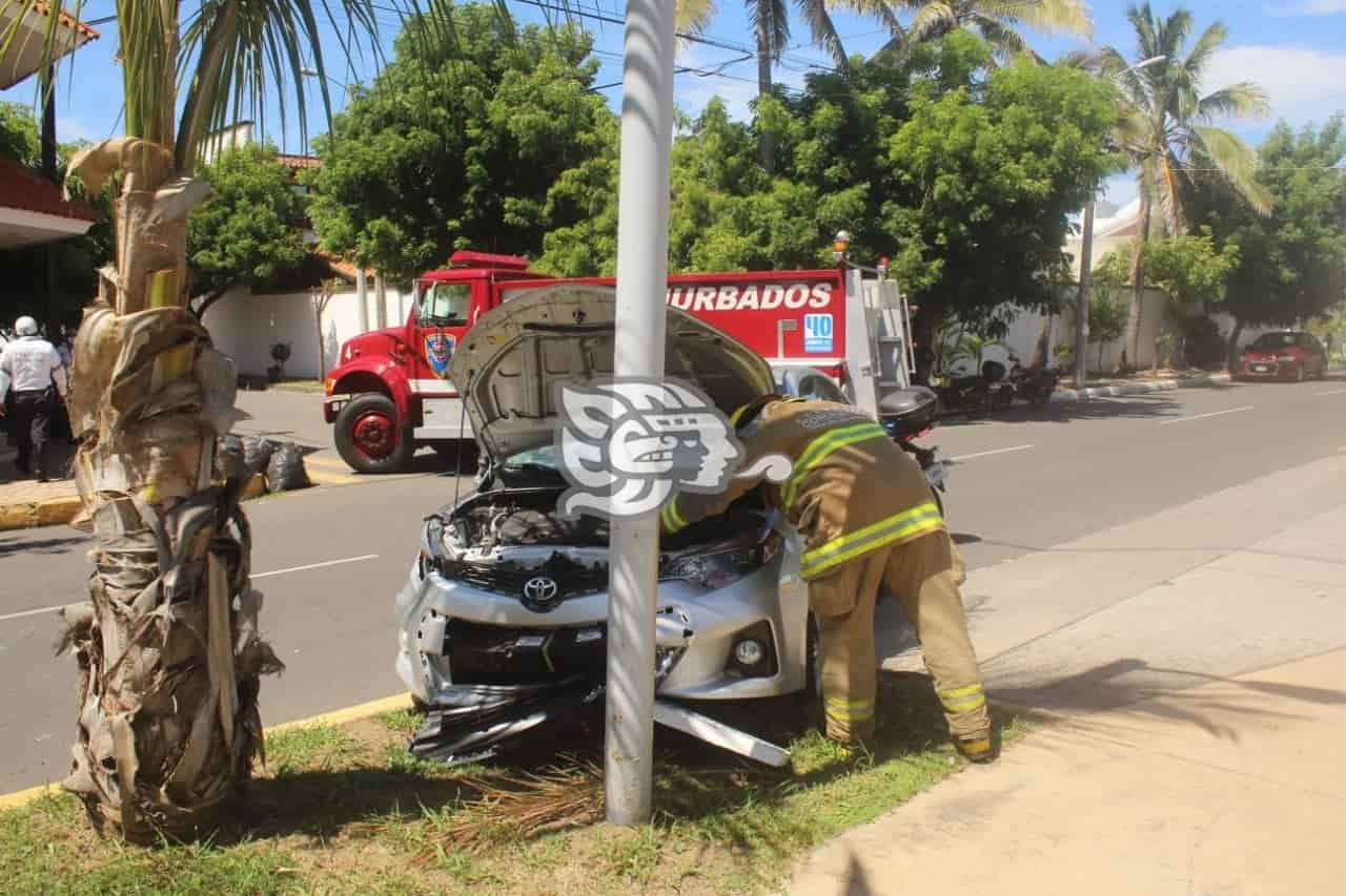 Accidente En Fraccionamiento De Veracruz Deja Una Persona Lesionada