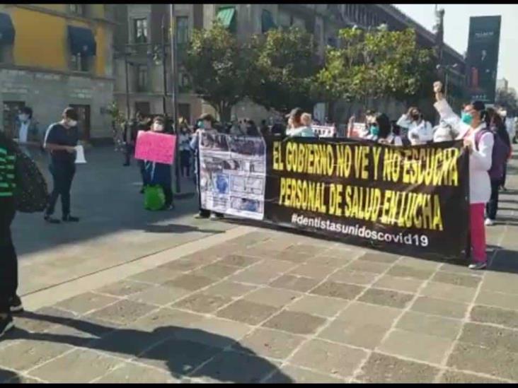 Protestan M Dicos Del Sector Privado Frente A Palacio Nacional