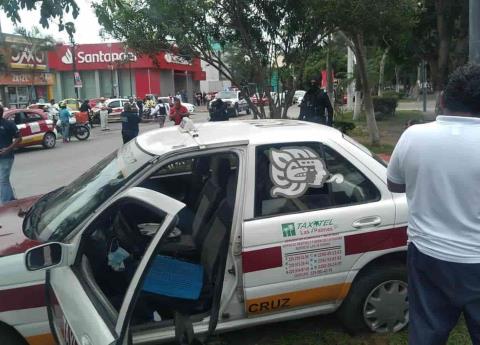 Atrapan A Presunto Ladr N Tras Intentar Robas Taxi En Puerto De Veracruz