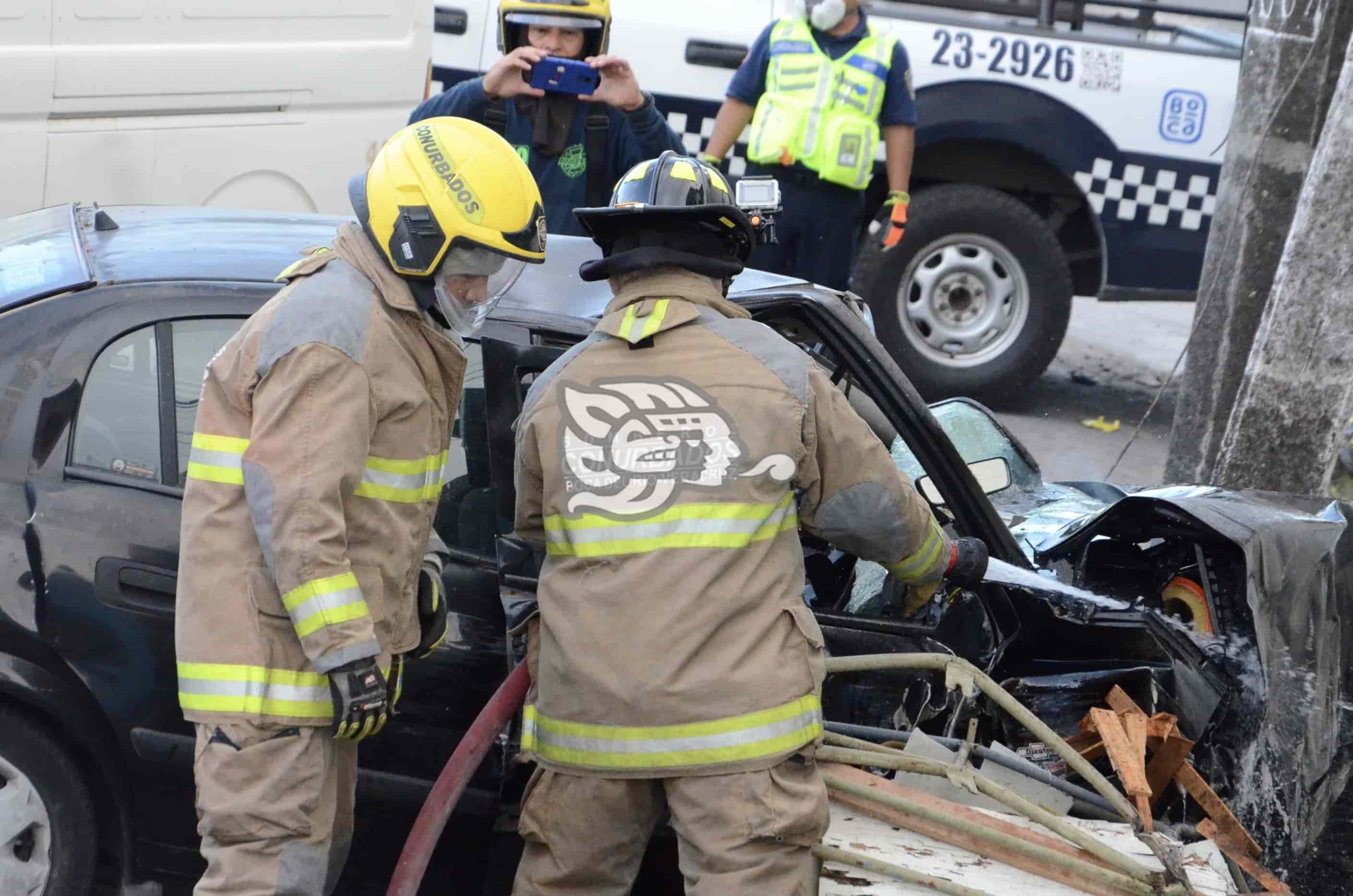 Mueren dos hombres en trágico accidente en Boca del Río