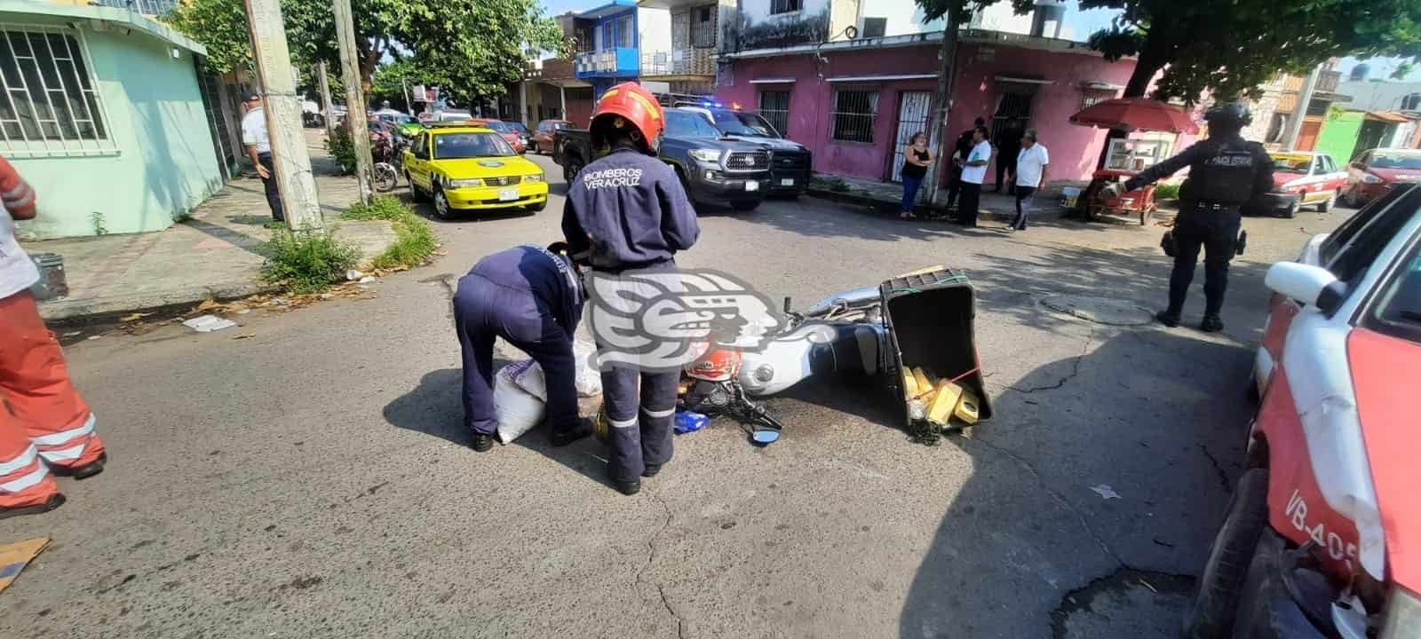 Choque Entre Motociclista Y Taxi Deja Una Persona Lesionada