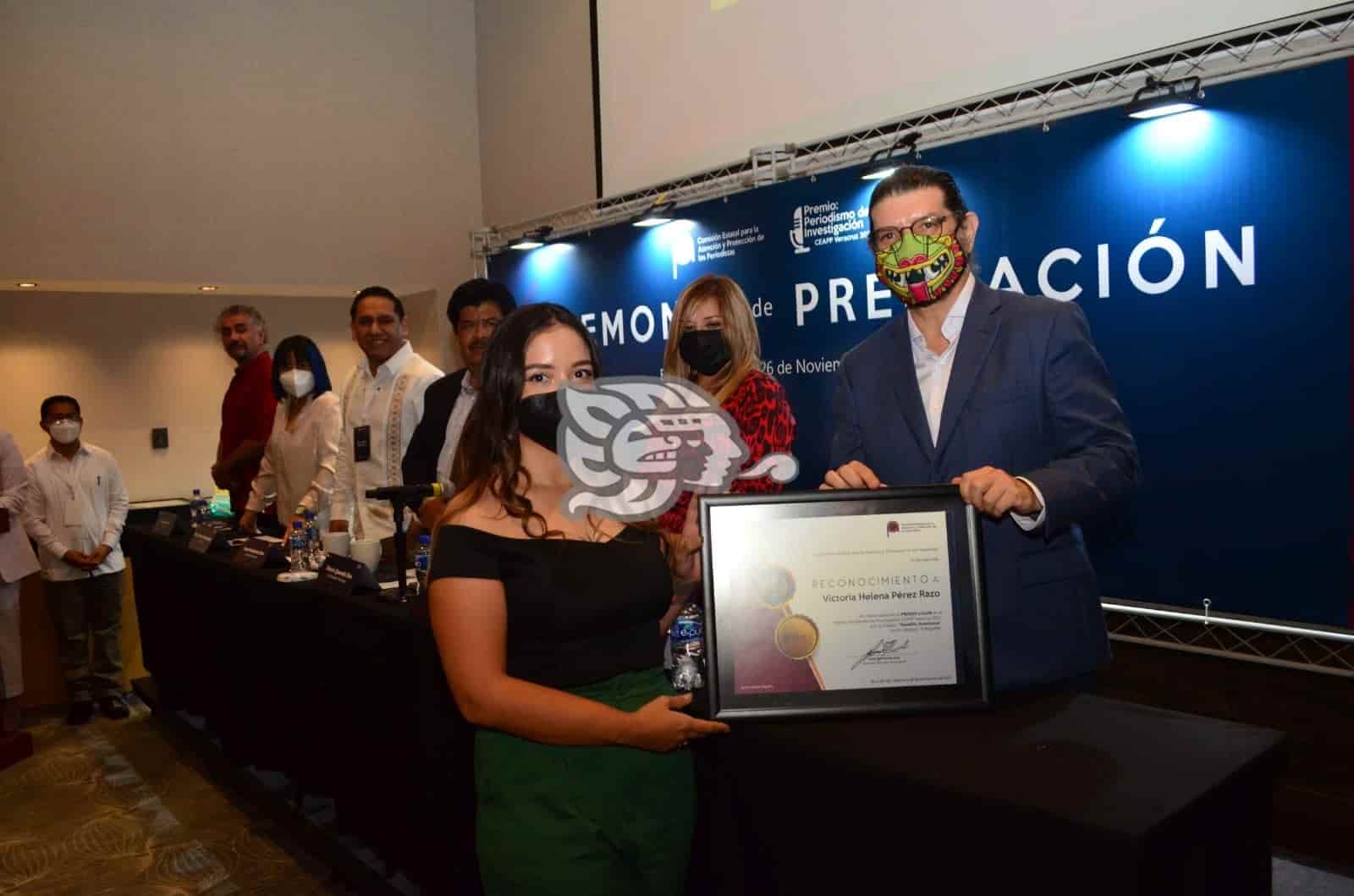 Entrega CEAPP Premio Periodismo de Investigación Veracruz 2021