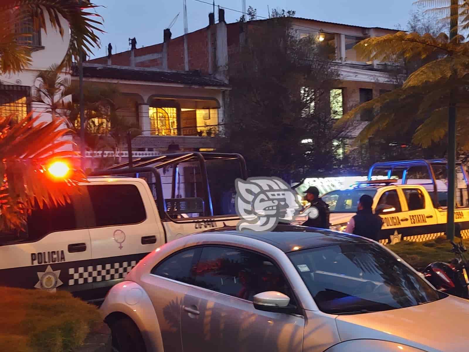 Fuerte operativo por disparos en céntrica calle de Xalapa