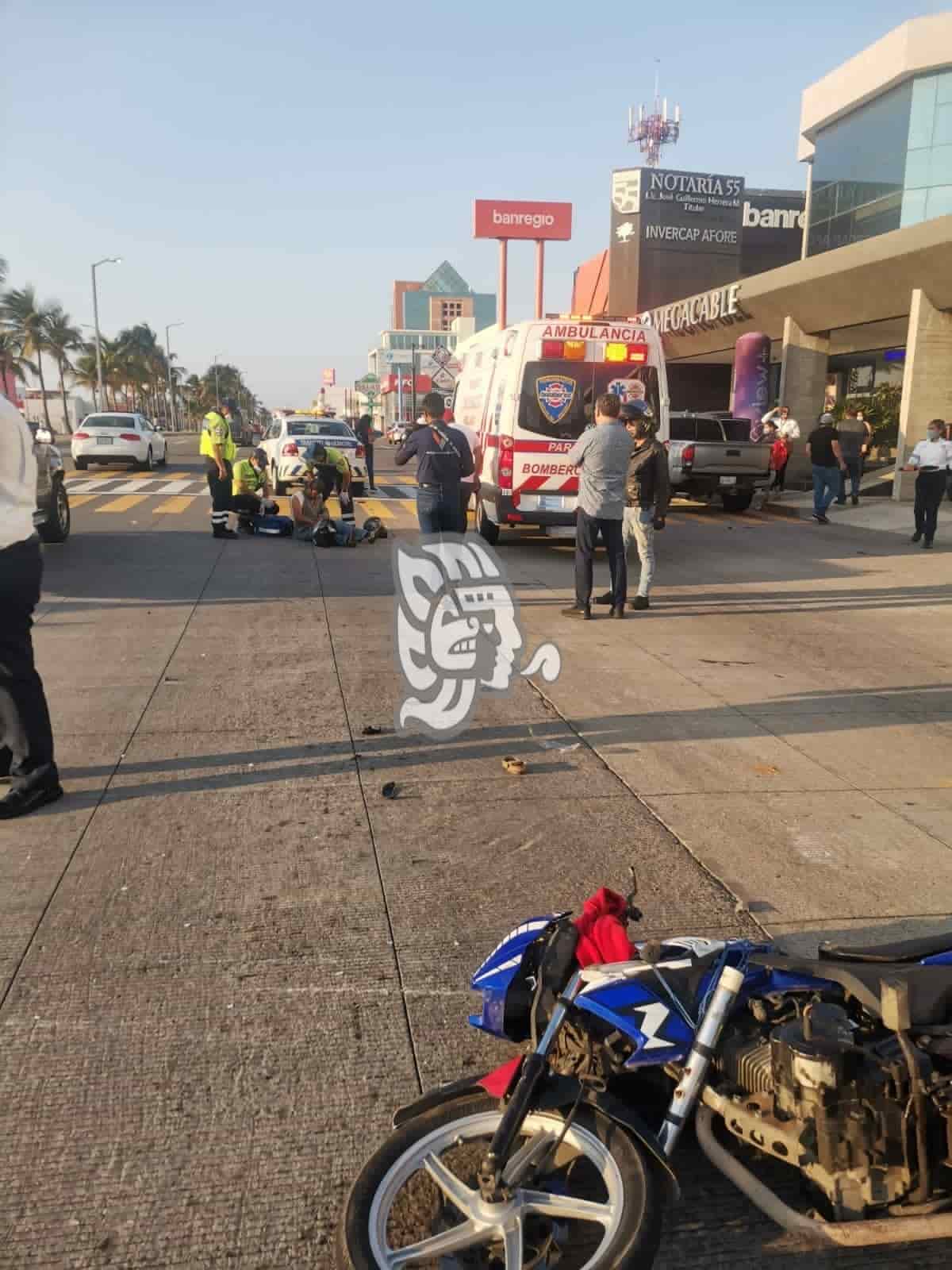 Joven Motociclista Resulta Lesionado Tras Ser Impactado En Boca Del R O