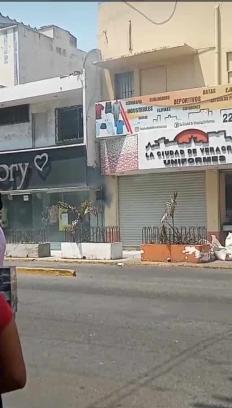 Reportan Conato De Incendio En Local Del Centro De Veracruz