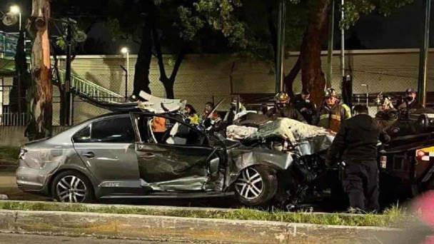 Brutal Accidente Deja 4 Muertos Sobre La Calzada De Tlalpan