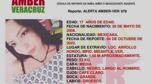 Emiten Alerta Amber Por Menor Desaparecida En Misantla