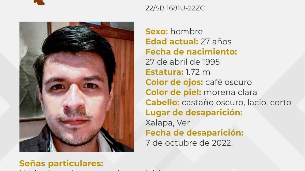 Desaparece en Xalapa joven hombre de 27 años