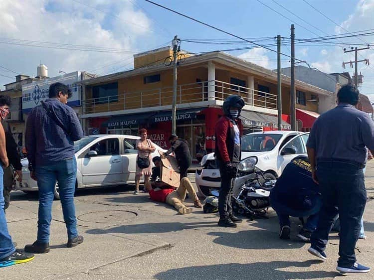 Motociclista Resulta Lesionado Por Choque En Coatza