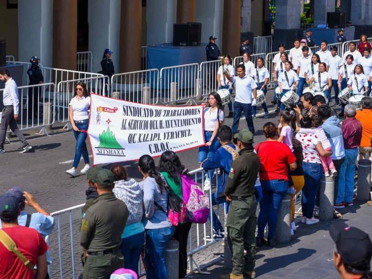 Desfilan Sindicalizados Del Ayuntamiento De Xalapa