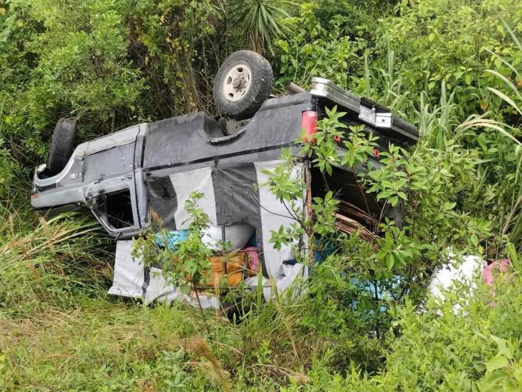 Comerciante Herida En Volcadura En La Xalapa Coatepec