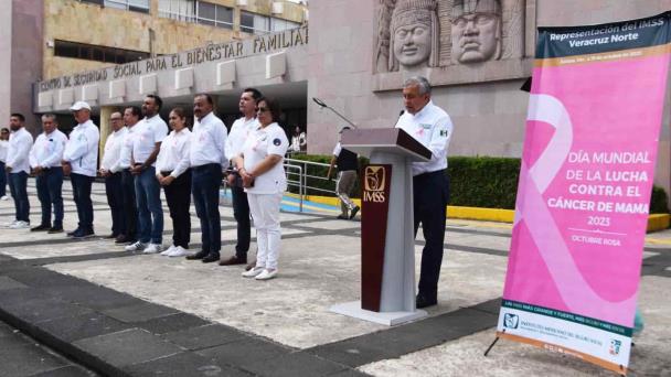 Realiza Imss Veracruz Norte Lazo Rosa En D A Mundial De La Lucha Contra