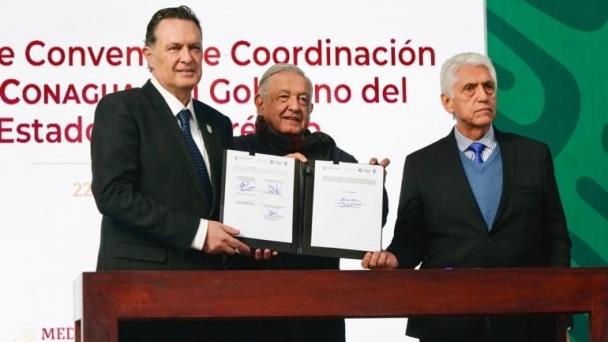 Amlo Firma Convenio De Colaboraci N Entre Conagua Y Gobierno De Quer Taro