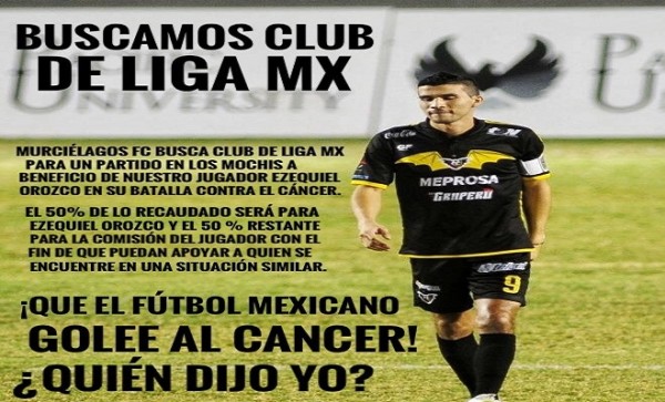 Equipos de Liga MX apoyan a Murciélagos FC