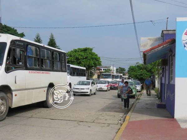 Decae el uso del transporte público en el sur de Veracruz