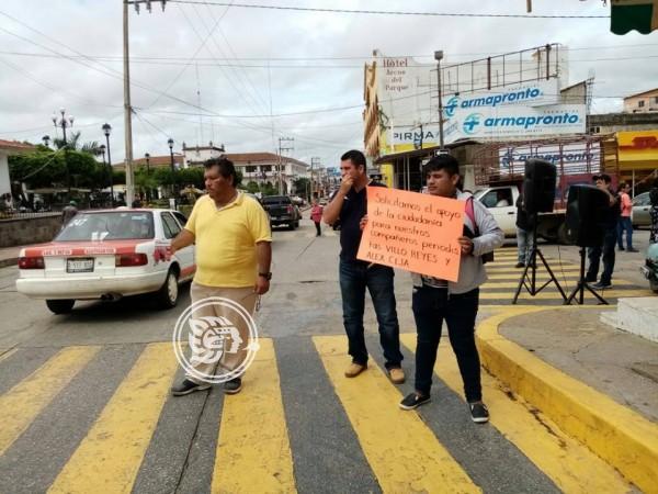 Exigen justicia para reporteros agredidos en Acayucan