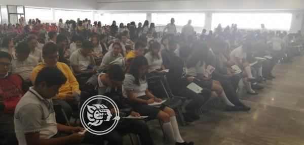 Promueven valores entre alumnos del CONALEP de Coatzacoalcos