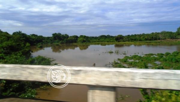 Desbordamiento del río Chacalapa perjudicaría a poblados