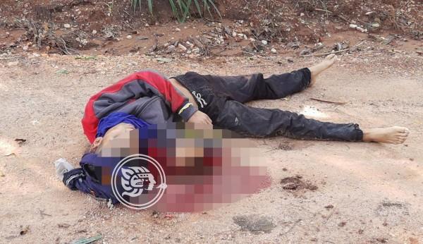 Sin identificar, joven asesinado en terracería de Acayucan