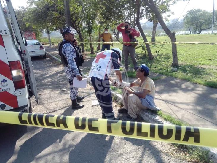 Hieren a hombre a machetazos tras riña en Veracruz
