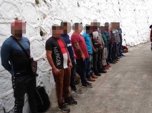 Asegura SSP a 12 indocumentados en Amatlán; hay dos detenidos