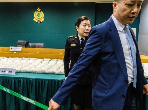 Decomisan 110 kilos de metanfetamina mexicana en Hong Kong