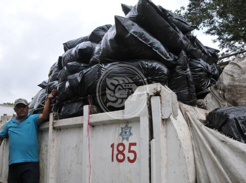 Aumenta recolección de basura en Xalapa durante fin de año