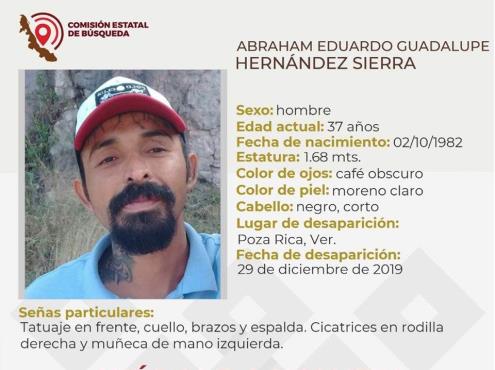 Piden ayuda para localizar a Abraham; desapareció hace 6 días en Poza Rica