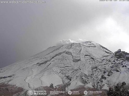 Primera nevada del año en el Pico de Orizaba