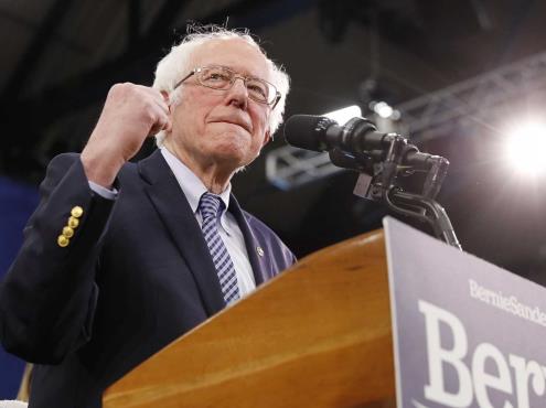 Tras triunfo en New Hampshire, Sanders promete el principio del fin de Trump