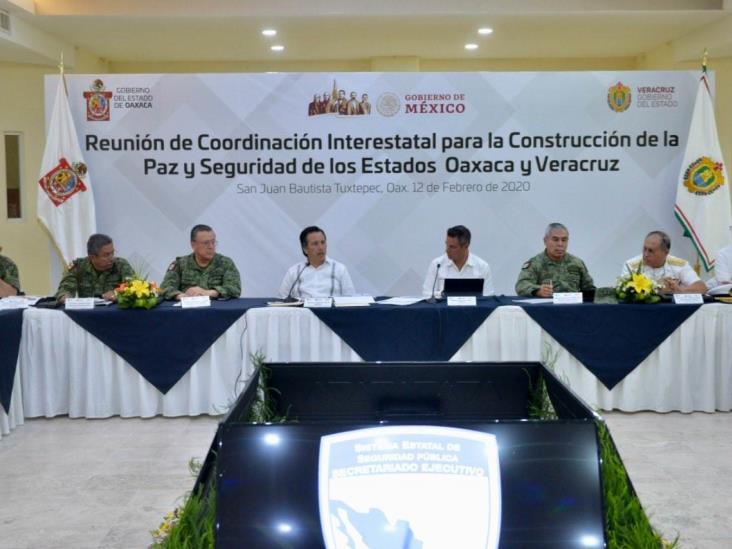 Reforzarán Veracruz y Oaxaca acciones de inteligencia para la construcción de la paz