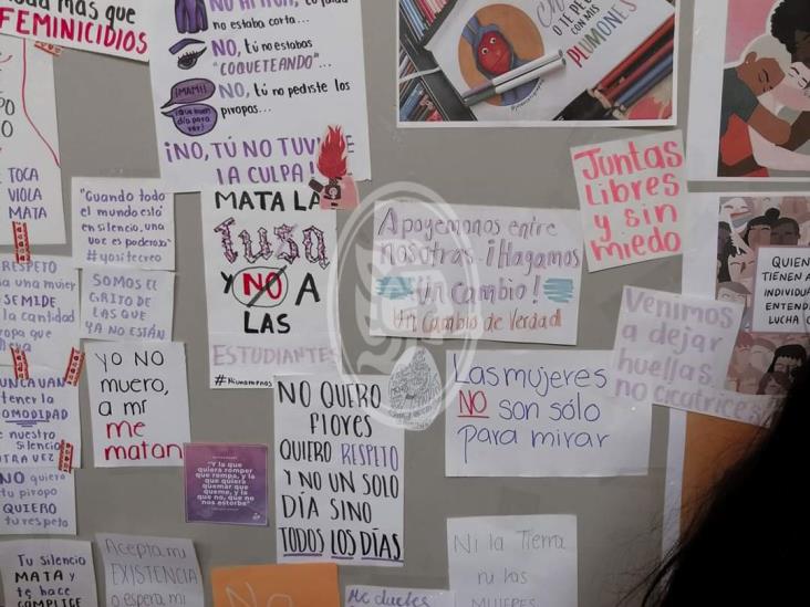 Estudiantes de Colegio de Bachilleres de Veracruz y del CETMAR alzan la voz en contra de acoso sexual