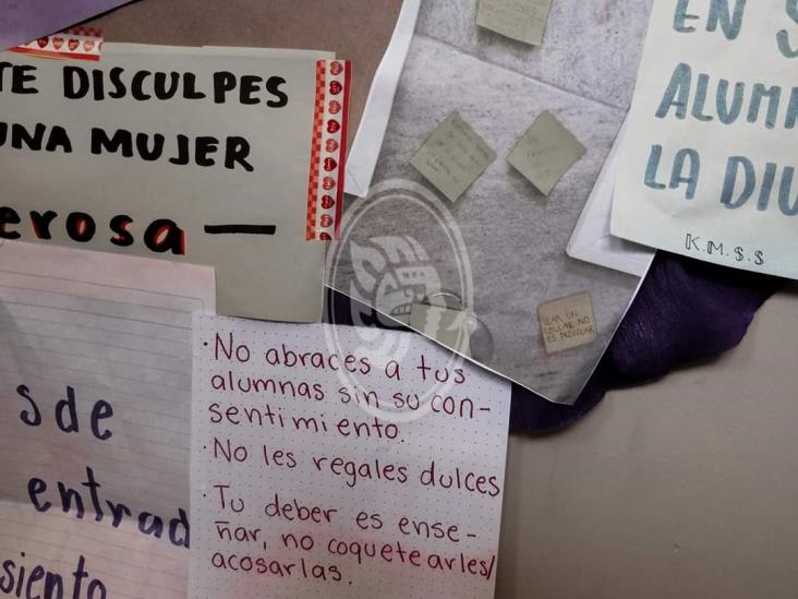 Estudiantes de Colegio de Bachilleres de Veracruz y del CETMAR alzan la voz en contra de acoso sexual