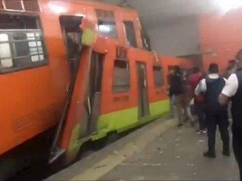 1 muerto y 41 heridos al chocar 2 trenes en el metro de la Ciudad de México