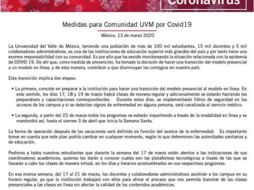 En universidades de Veracruz toman medidas preventivas ante Covid-19