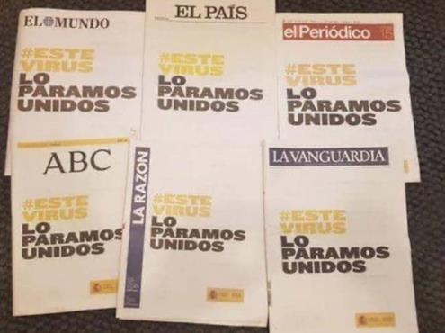 Se unen periódicos españoles contra el coronavirus