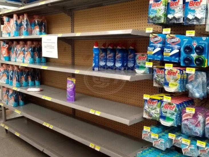 Limitan supermercados compra de productos de limpieza por coronavirus