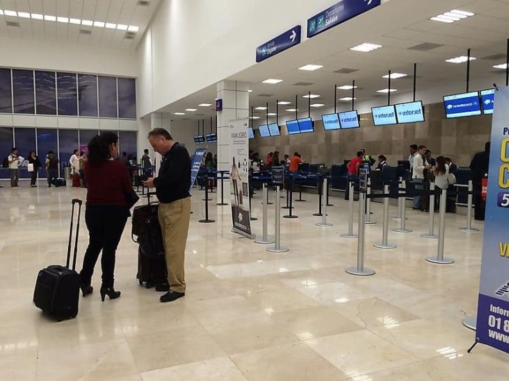 Sin cerco sanitario en el Aeropuerto Internacional de Veracruz