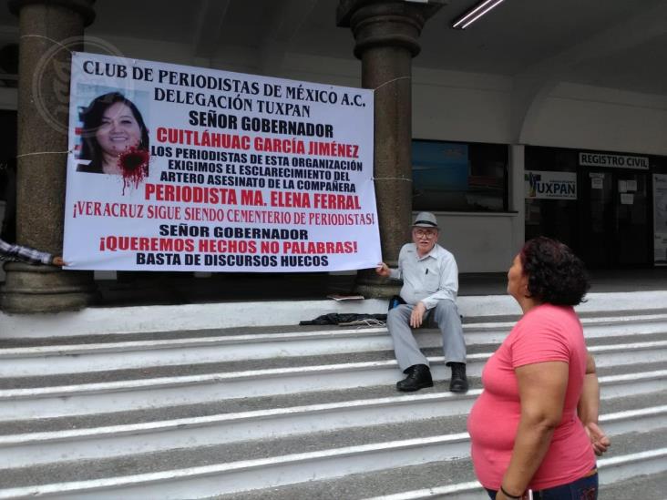 Claman en Tuxpan justicia por muerte de periodista