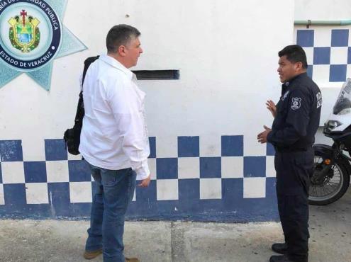 Supervisa titular de SSP instalaciones de policía en sur de Veracruz