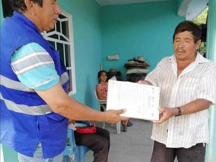 Entrega de cuadernillos en el norte de Veracruz, al cien por ciento