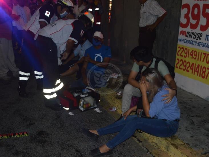 Choque entre transporte personal y Norte Sur deja 30 heridos en Veracruz