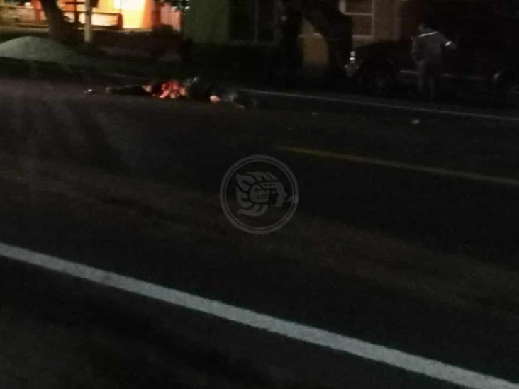 Mujer muere atropellada en la carretera Veracruz-La Tinaja
