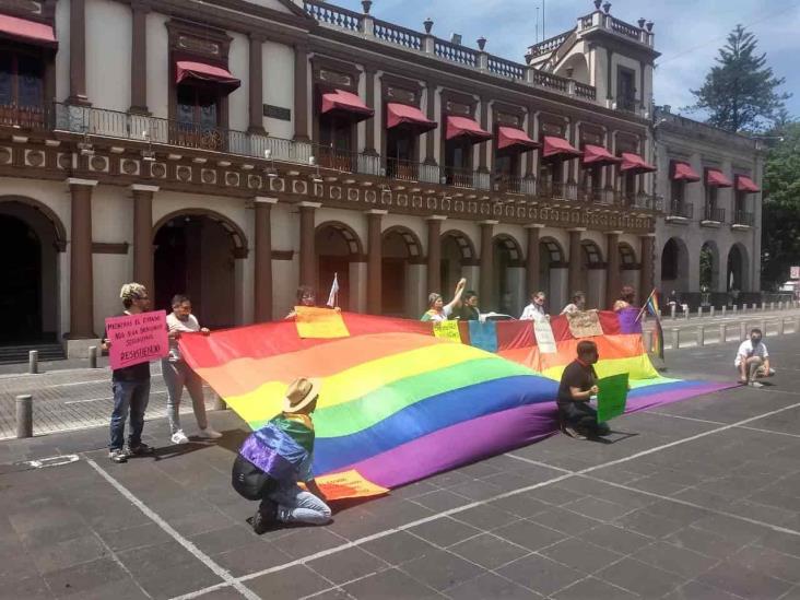 Se manifiestan Colectivos por la Diversidad Sexual de Xalapa