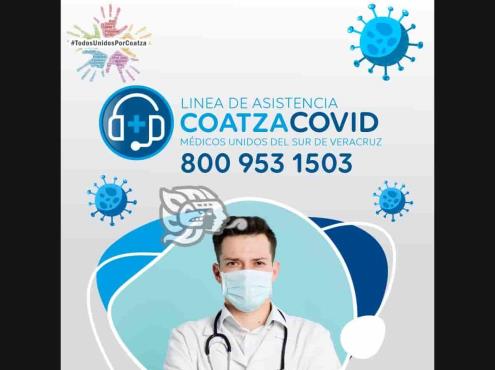 Contará Coatza con línea médica para personas con Covid-19