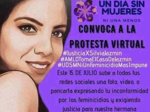Habrá protesta virtual por caso Silvia Jazmín, a casi un año de crimen
