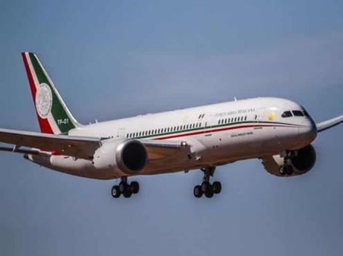Avión presidencial a punto de volver a México, aseguran