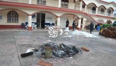 Millonarios daños deja protesta en palacio de Rafael Delgado