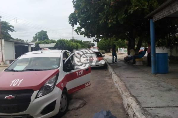 Taxistas de San Juan Evangelista piden despensas