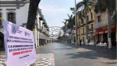 Cierran de nuevo calles del Centro Histórico de Veracruz